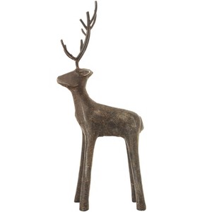 Storied Home Cast Iron Standing Deer - 1 of 3