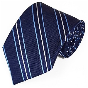 Men's Stripe 3.25 Inch Wide And 58 Inch Long Woven Neckties - 1 of 4