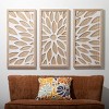 Sullivans 30.75" 3-Panel Wood Floral Wall Decor - 3 of 3