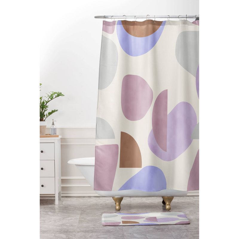 Geometric Shapes 78G Shower Curtain - Deny Designs, 4 of 5