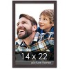 PosterPalooza | Textured Brown Picture Frame - UV Acrylic, Foam Board Backing, Hanging Hardware - 2 of 4