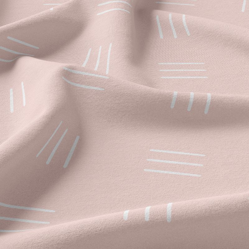 Sweet Jojo Designs Girl Kids Twin Sheet Set Boho Hatch Pink and White 3pc, 5 of 6