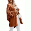 Imily Bela Women's Autumn/Winter Solid Color Fashionable Front Open Long Cardigan Sweater for Casual Wear - 3 of 4