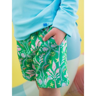 RuggedButts Boys UPF50+ Sun Protected Stretch Performance Hybrid Swim Trunks - Coconut Cabana, 5 — фото 4
