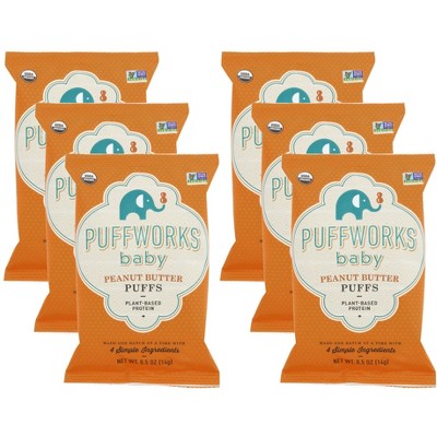 Puffworks Peanut Butter Puffs - Case of 6/.5 oz