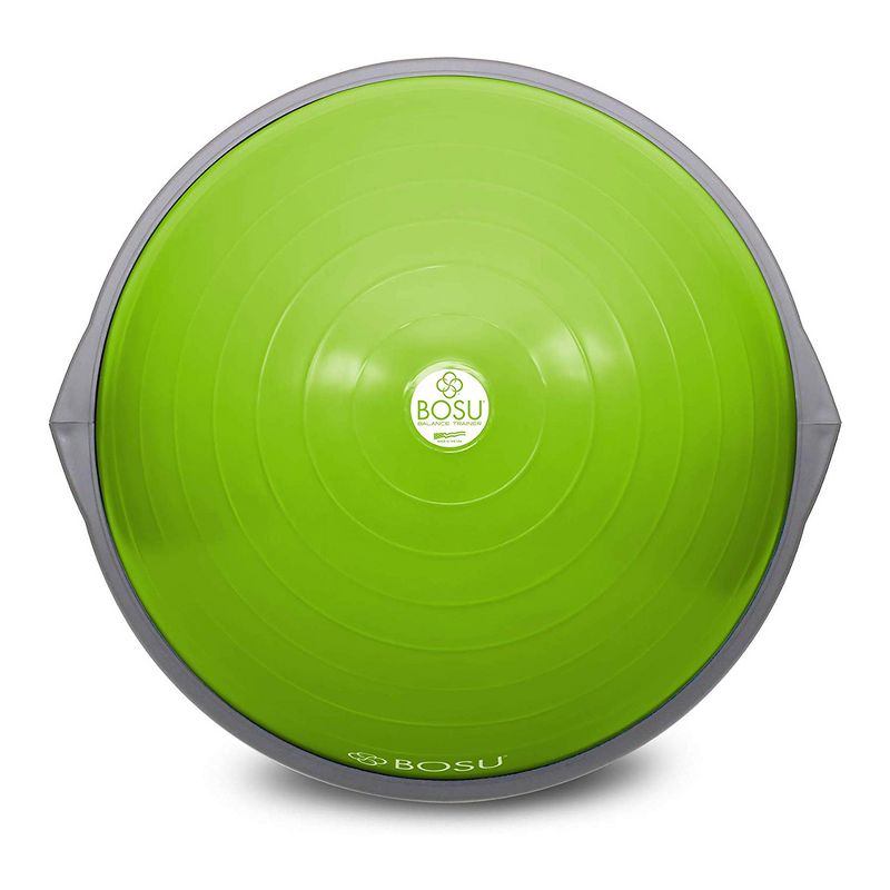 Bosu 65-Centimeter Dynamic Non-Slip Travel-Size Home Gym Workout Balance Ball Pod Trainer for Strength and Flexibility, Lime Green, 1 of 7