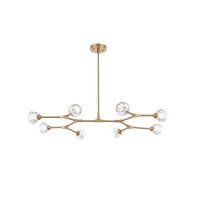 Elegant Lighting Zayne 8 - Light Pendant in  Gold