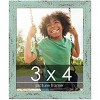 PosterPalooza | Photo Size Shabby Chic Green Picture Frame - UV Acrylic, Foam Board Backing, Hanging Hardware - 2 of 4