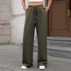 Coolmee Women's Baggy Wide Leg Lounge Casual Pajama Sweat Pants - 3 of 4
