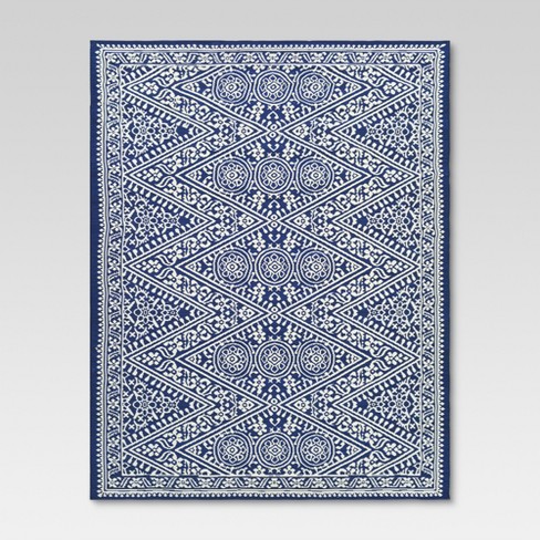 7 X 10 Tapestry Outdoor Rug Blue Threshold Target