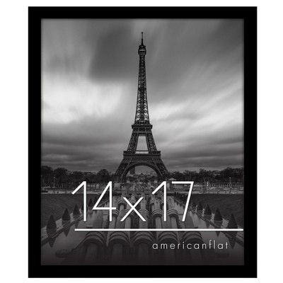 Americanflat 14x17 Picture Frame with Polished Plexiglass, Epic Collection, Gallery Wall Frames with Engineered Wood, Photo Frame, Black