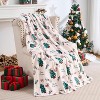 Lomsoe Kids' Christmas Throw Blanket - Christmas Tree Flannel Throw Blanket - Cozy Throw Blanket for Couch and Bed, Blankets for Adults Kids - 3 of 4