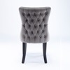 NicBex Modern Dining Chairs Set of 2,Upholstered Wing-Back Kitchen Chair with Backstitching Nailhead Trim and Wood Legs - 4 of 4