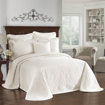 Ivory King Charles Matelasse Bedspread (king) - Historic Charleston ...