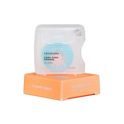 Cocolab Cocofloss Refillable Woven Expanding Dental Floss - Cara Cara Orange - 33yd