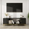 Dexmalle Heavy Duty Wood 70 Inch TV Stand with Open Shelves - 2 of 4