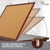 Jumbl 1000-Piece Puzzle Board - 23 x 31" Tilting Puzzle Table with Felt Surface & 6 Drawers - Brown - 3 of 4