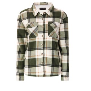 Women's Jacqueline Long Sleeve Plaid Shirt Jacket - 1 of 1