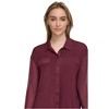 Calvin Klein Womens Mesh Button Up Shirt, Purple, Large - 2 of 2