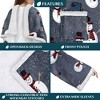 PAVILIA Wearable Blanket with Sleeves for Women Men Adults, Warm Soft Plush Snuggle Pocket Sleeved TV Throw - 3 of 4