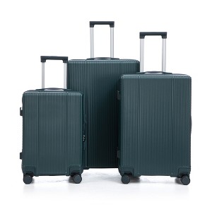 Gulches Emerald Spinner Suitcase Set 20"/24"/28" with TSA Lock - 1 of 4