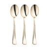 Smarty Had A Party Shiny Metallic Gold Plastic Spoons - 600 pcs - 2 of 4