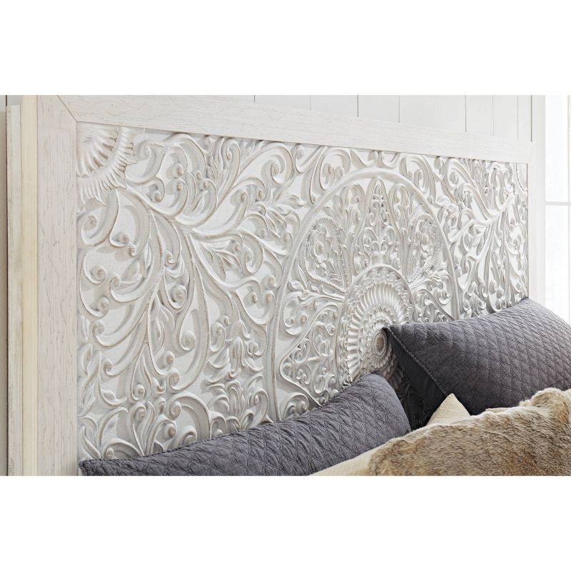 King Paxberry Panel Headboard White - Signature Design by Ashley, 3 of 5