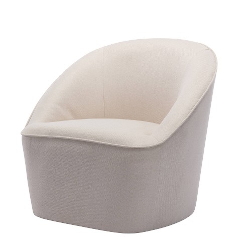 Cream outlet swivel chair