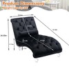 MOONMISS Velvet Chaise Lounge Indoor,Button-Tufted Upholstered Chaise Lounge Chair with Pillow for Bedroom Living Room Office - 2 of 4