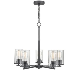 Millennium Lighting Verlana 5 - Light Chandelier in  Matte Black - 1 of 2