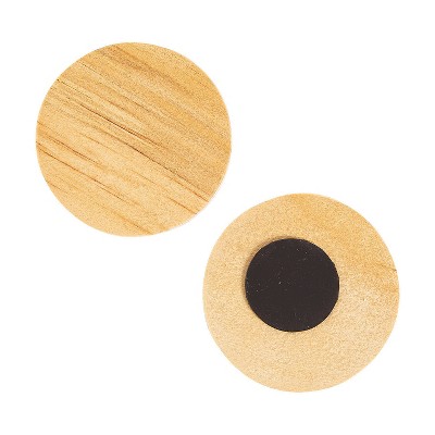 2IN CIRCLE WOOD MAGNET 24PC : Target