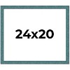 PosterPalooza | Simple Blue Picture Frame - UV Acrylic, Backing Board, Hanging Hardware Included - 2 of 4