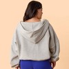 Blogilates Women's Marshmallow Full Zip Hooded Sweatshirt - 2 of 4