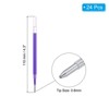 Unique Bargains Medium Point Glitter Coloring Gel Pen Refills for Retractable Click Pens 24 Pcs - 2 of 4