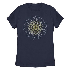 Women's Lost Gods Sunflower Sketch T-Shirt - 1 of 4