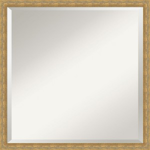 Mila Beveled Wood Framed Bathroom Vanity Wall Mirror - 1 of 4