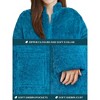 PAVILIA Womens Fluffy Housecoat Zip Robe, Faux Shearling Zipped Up Front Bathrobe, Plush Warm Zipper House Coat Lounger - 4 of 4