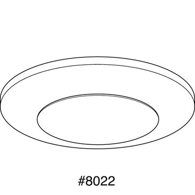 Sleek White 7.5" LED Flush Mount Light with Energy Star