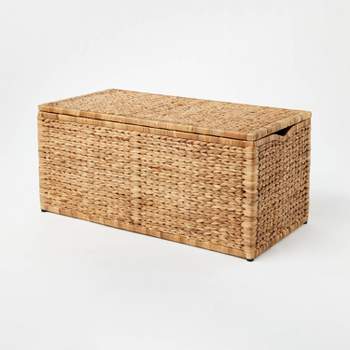 Natural Woven Storage Bench - Threshold™ designed with Studio McGee