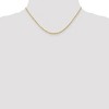 Black Bow Jewelry 2mm, 14k Yellow Gold Light Diamond Cut Rope Chain Necklace - 2 of 4