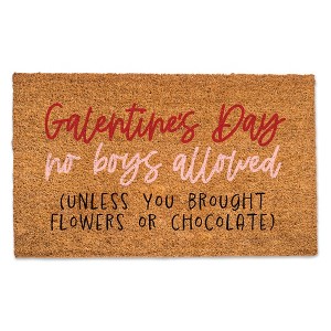 Creative Products Galentine's Day No Boys Allowed 30 x 18 Door Mat - 1 of 1