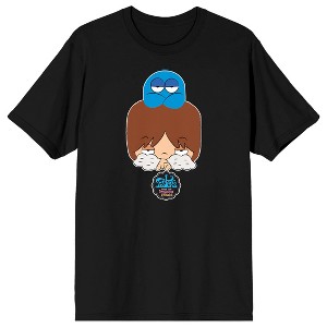 Foster's Home For Imaginary Friends Mac & Bloo Character Heads Crew Neck Short Sleeve Men's Black T-shirt - 1 of 3