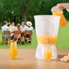 VEVOR Beverage Dispenser, 2.64 Gallon Drink Dispenser for Parties, Plastic Juice Dispensers with Spigot Ice Chamber, Clear - 2 of 4