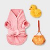 Bathrobe with Toy Dog Full Body Costume - Boots & Barkley™ - 2 of 4