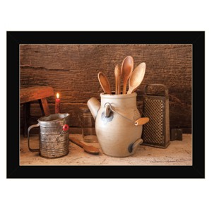 "Grandma's Kitchen Tools" By Irvin Hoover, Ready to Hang Framed Print, Black Frame - 1 of 1