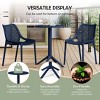 WestinTrends Playa 23.5" Outdoor Polypropylene Resin Round Patio Bistro Dining Table for 2 - 4 of 4