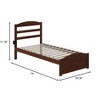 AFI Furnishings Warren Platform Bed T with Footboard AW - 3 of 4
