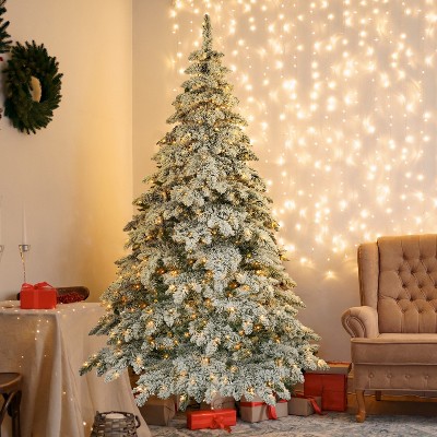 7.5ft Artificial Christmas Xmas Tree, Christmas Tree with 400 LED Lights and 1050 Bendable Branches - The Pop Home