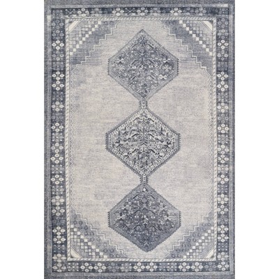 Momeni Luna Sylvia Medallion Handtufted Rug Blue