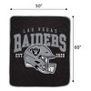 NFL Las Vegas Raiders Vintage Arch Block Ultra Soft Blanket - 3 of 3
